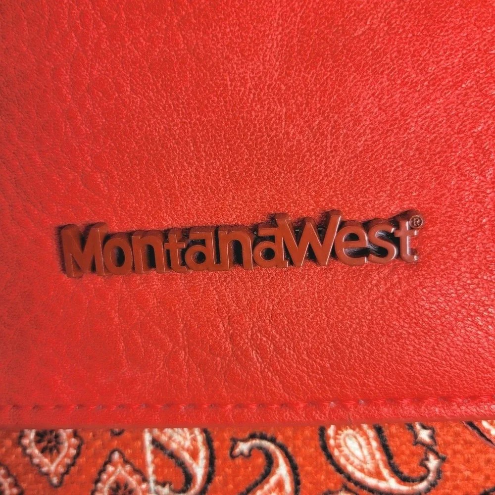 Montana West Red Bandana‎ Paisley Crossbody Tote Guitar Strap NWOT